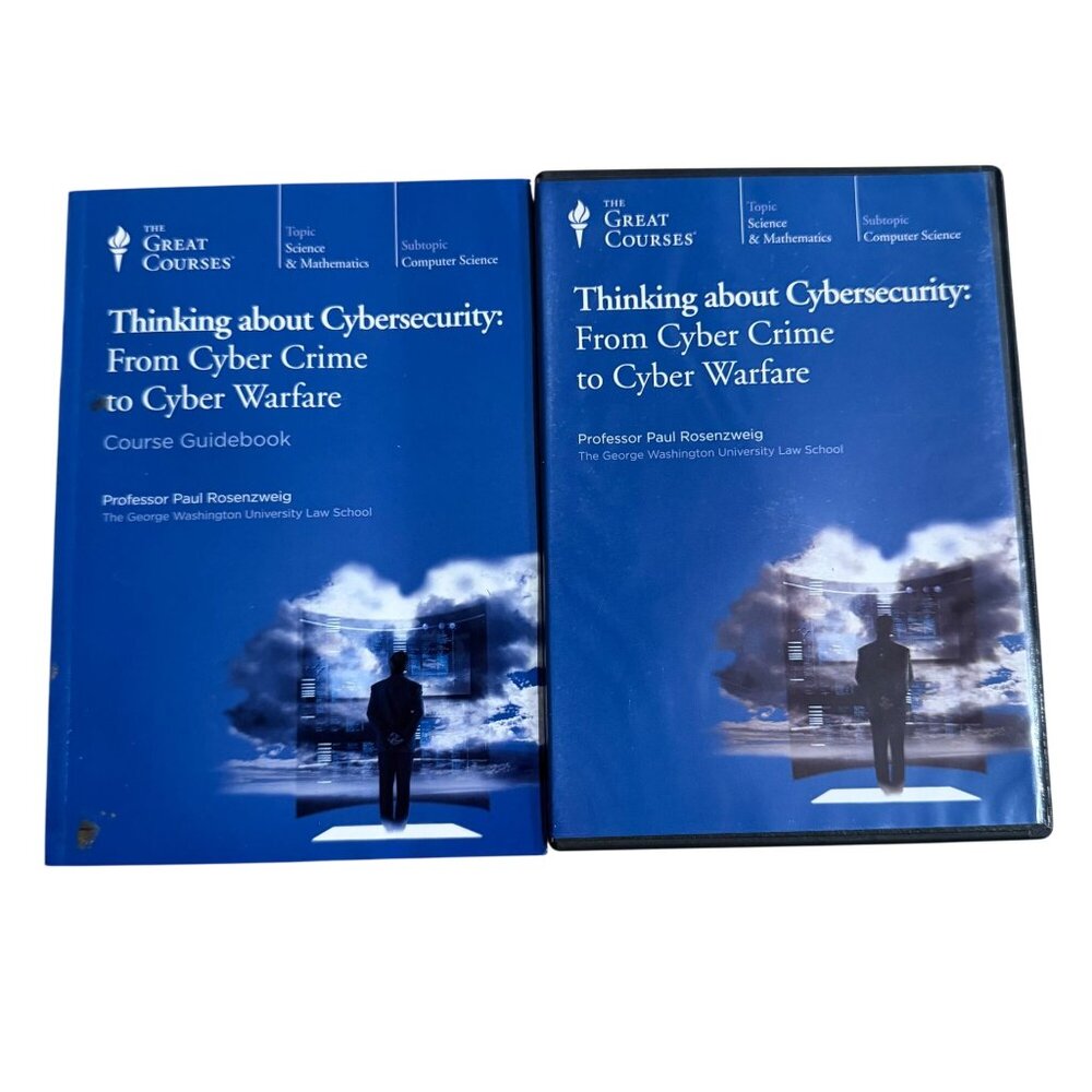 Great Courses Thinking about Cybersecurity Cyber Crime Warfare Rosenzweig DVDs